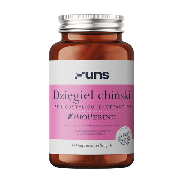 Uns Dzięgiel Chiński + Bioperine, kapsułki, 60 szt.