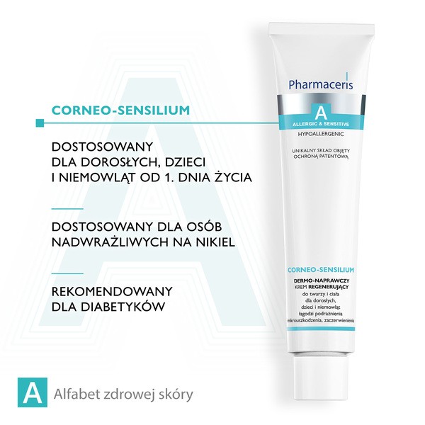 Pharmaceris A Corneo-Sensilium, Dermo-naprawczy krem regenerujący do twarzy i ciała dla dorosłych, dzieci i niemowląt, 75 ml