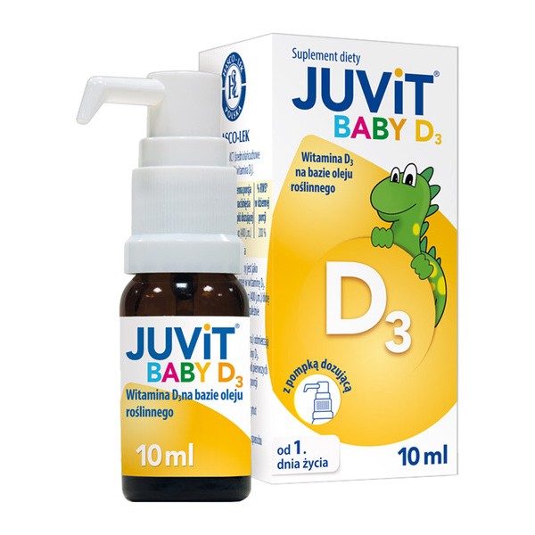 Juvit Baby D3, płyn (krople), 10 ml