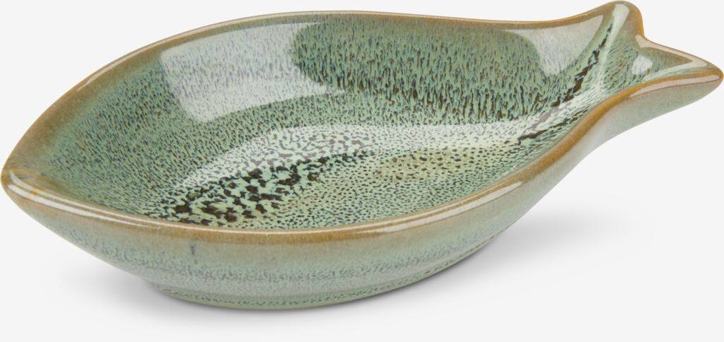 TIMMELE Dekorativt fad TIMMELE B7xD13xH3cm grøn