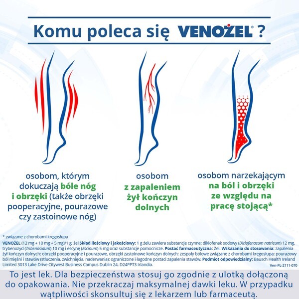 Venożel, żel, 100 g