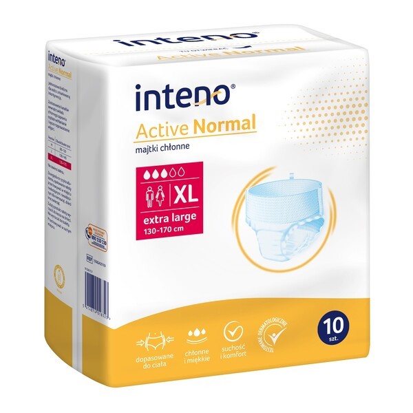 Inteno Active Normal, majtki chłonne, rozmiar XL, 10 szt.