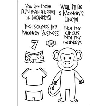 Little Peeps Monkey Clear Stamp Set