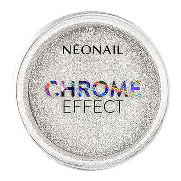 NeoNail, Chrome Effect, pyłek do paznokci, srebrny, 1szt.