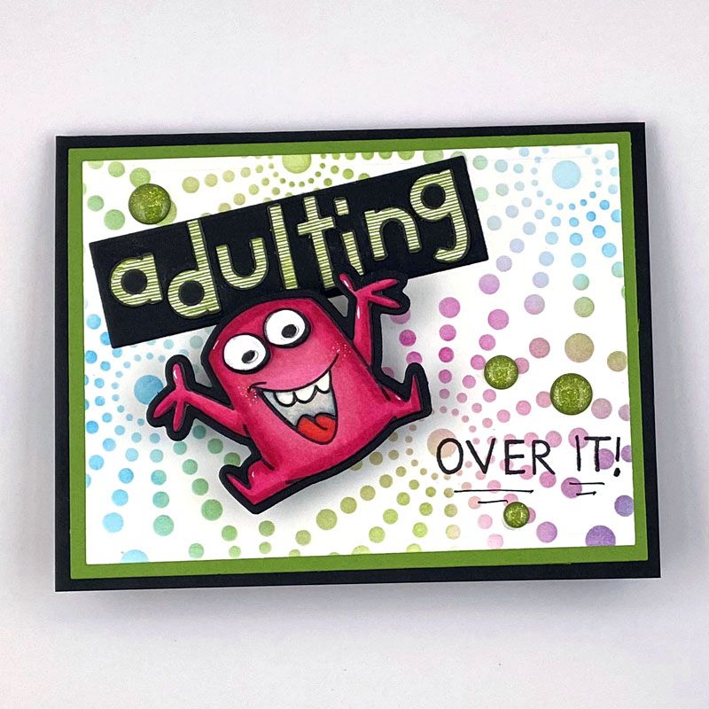 Stripy Alphabet Double Clear Stamp Set