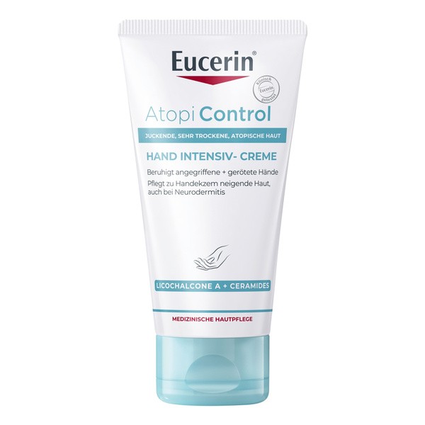 Eucerin AtopiControl, kojący krem do rąk, 75 ml