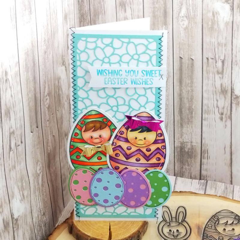 HSN Easter Clear Stamp Set of 9