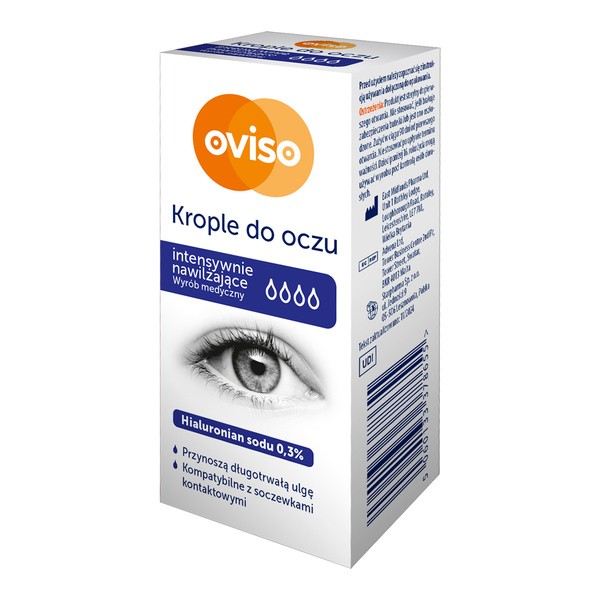 Oviso, krople do oczu, intensywnie nawilżające, 10 ml