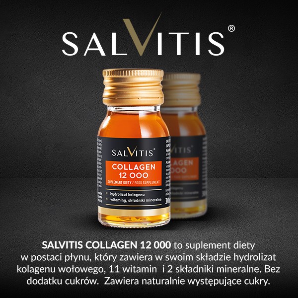 Zestaw Salvitis Collagen, kolagen do picia, płyn, 30 ml x 30 szt.