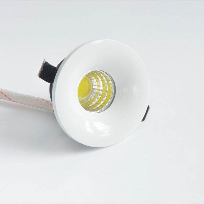 Mini spot LED encastrable à intensité variable 3W pour présentoir à bijoux, à installer sous un meuble ou un plafond (100V/240V, blanc chaud/froid).