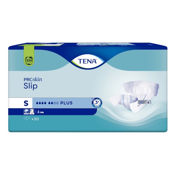 TENA Slip ProSkin Plus, pieluchomajtki, small, 30 szt.