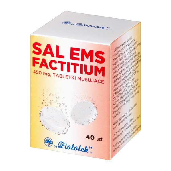 Sal Ems factitium, tabletki musujące, 40 szt. (Ziołolek)