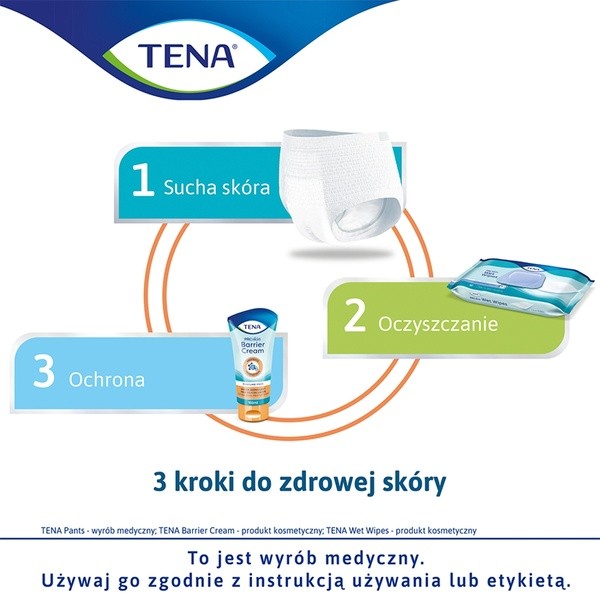 TENA Wet Wipe, chusteczki nawilżane 3w1, duopak, 2 x 48 szt.