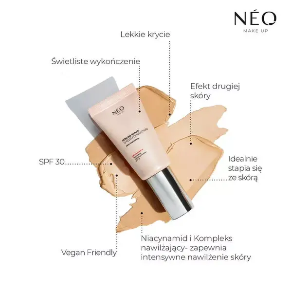 NEO Make Up Intense Serum, podkład nawilżający, 03 NATURAL, 30 ml