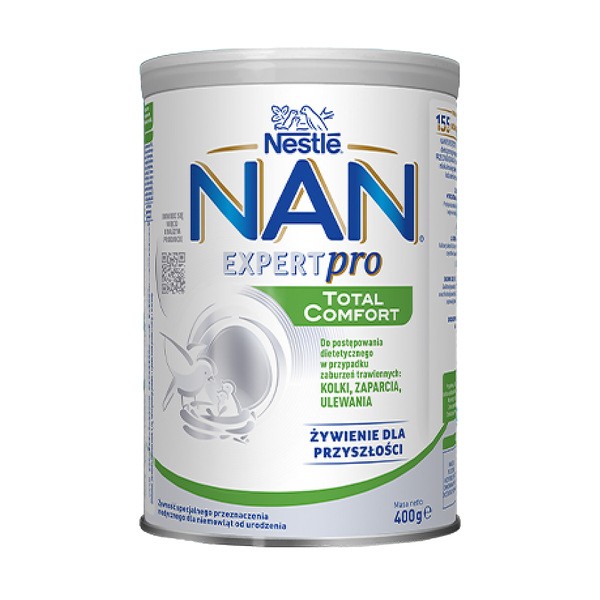 Nestle Nan ExpertPro Total Comfort, kolki, zaparcia, ulewania dla niemowląt od urodzenia, 400 g