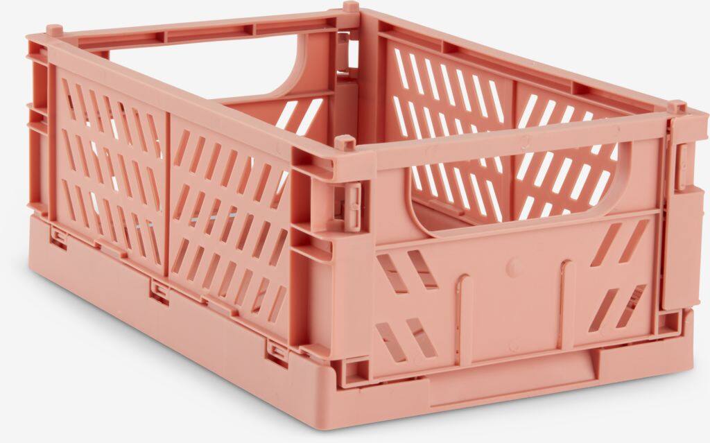 MILAS MILAS kurv B16xL25xH10cm foldbar koral