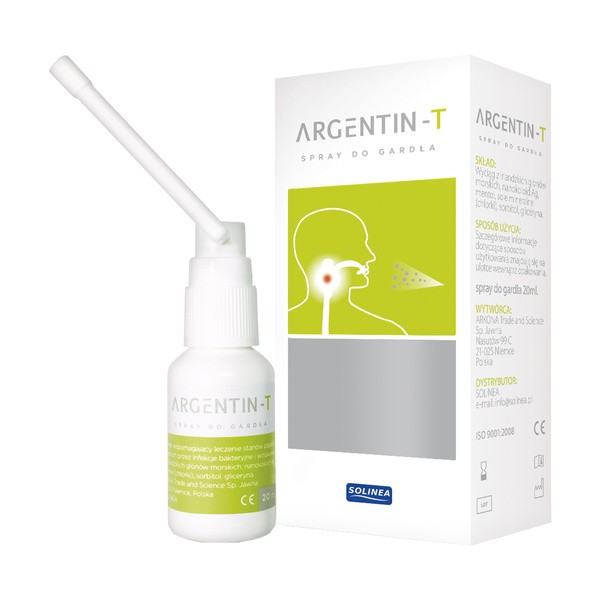 Argentin-T, spray do gardła, 20 ml