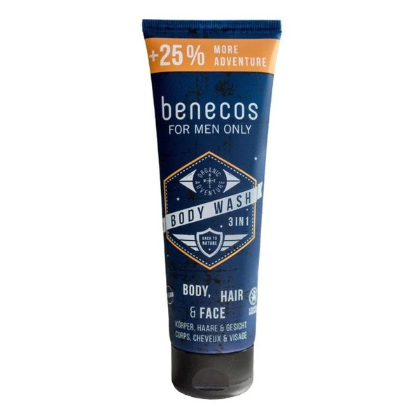Benecos For Men Only, żel do mycia 3w1, 250 ml