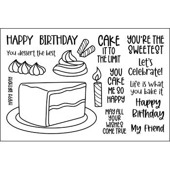 pieceofcake2stamp Clear Stamp Set
