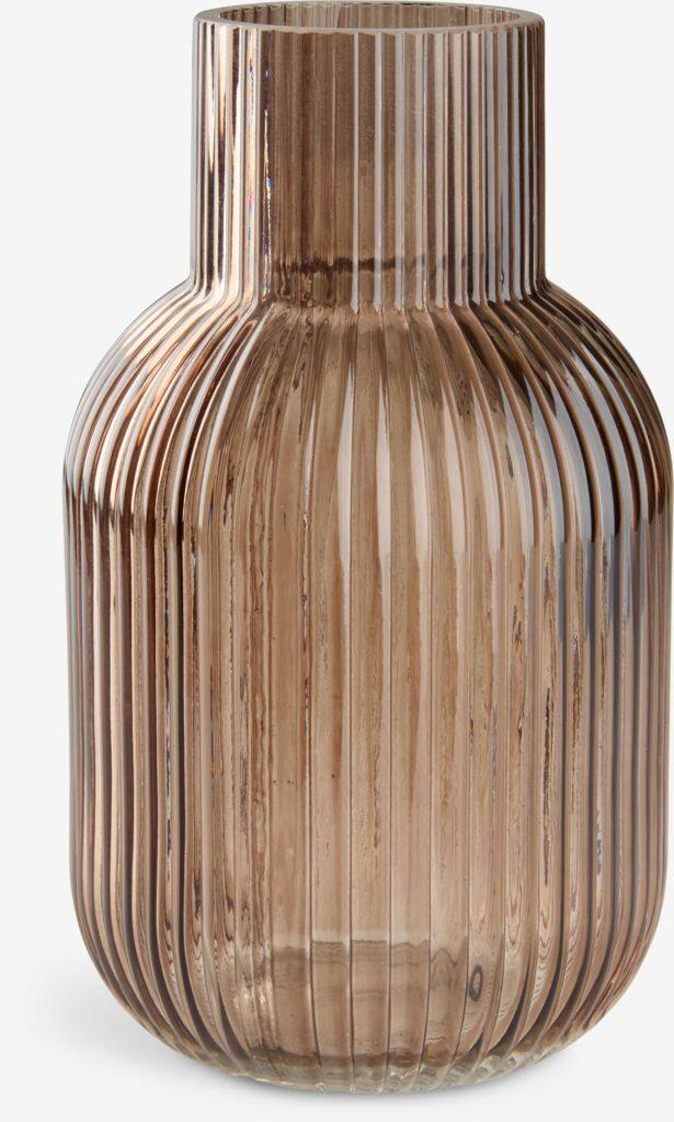 YNGVAR YNGVAR vase Ø12xB21cm brun