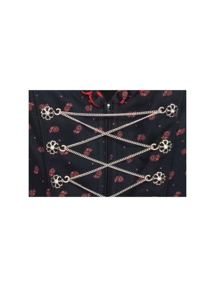 Nübler Dirndl lang Thea in Schwarz günstig kaufen