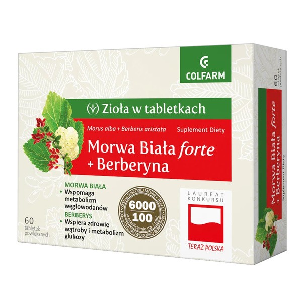Morwa Biała forte + Berberyna, tabletki, 60 szt.