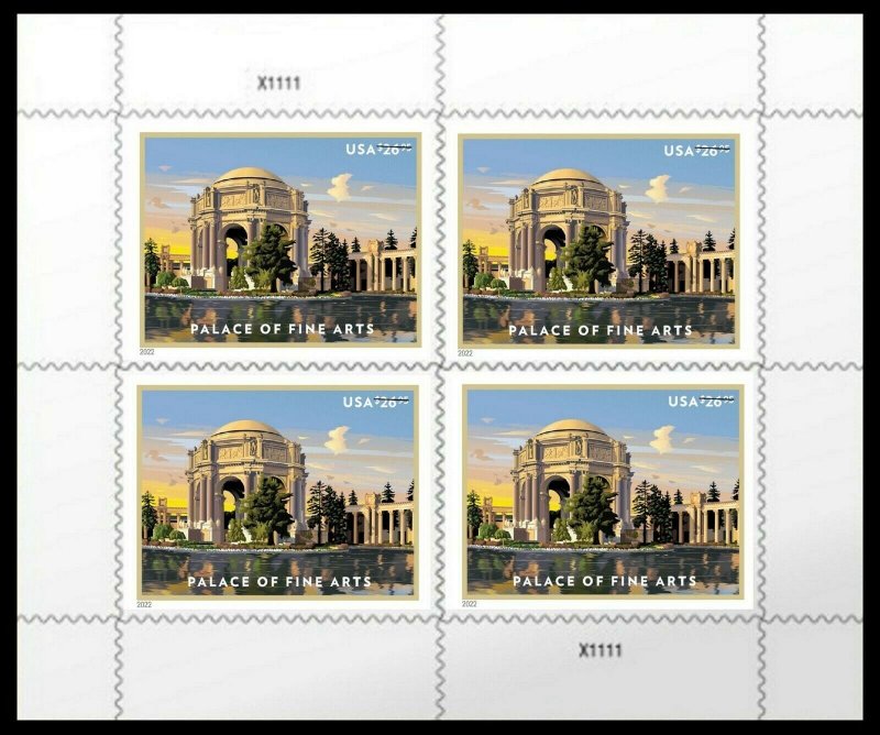 （2022）Palace of Fine Arts 1sheets of Four Stamps