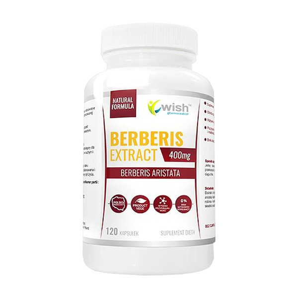 Wish Berberis Extract 400 mg, kapsułki, 120 szt.