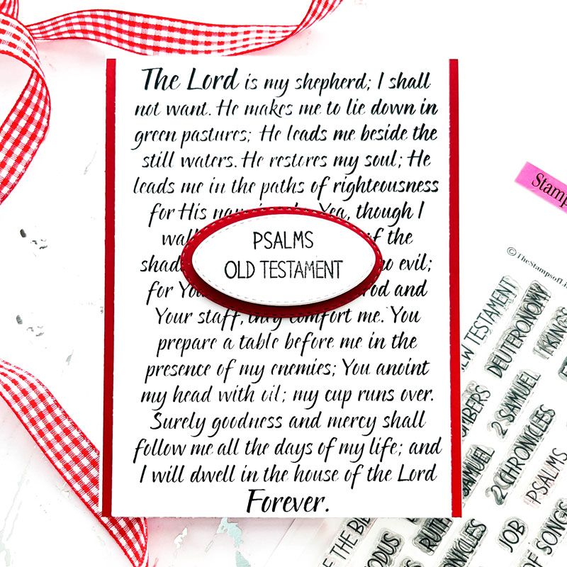 Books of the Bible Clear Stamp Set 69 Stamps