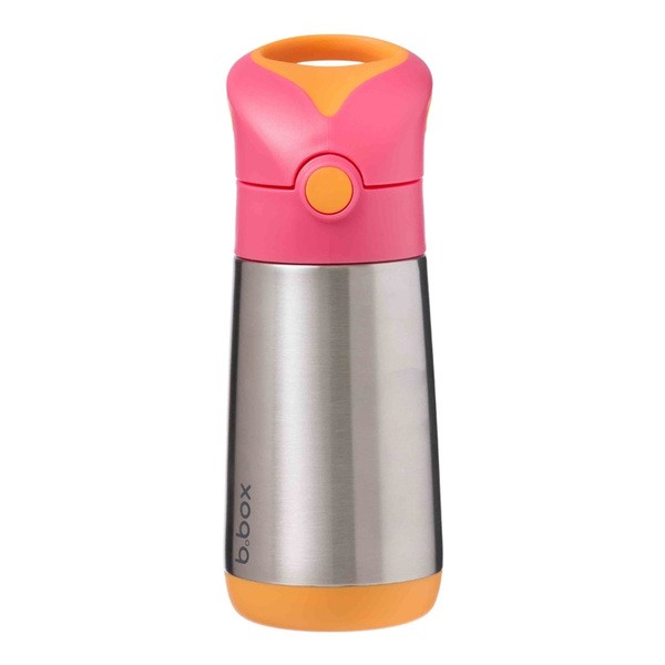 B.box, bidon termiczny ze słomką, Strawberry Shake, 350 ml