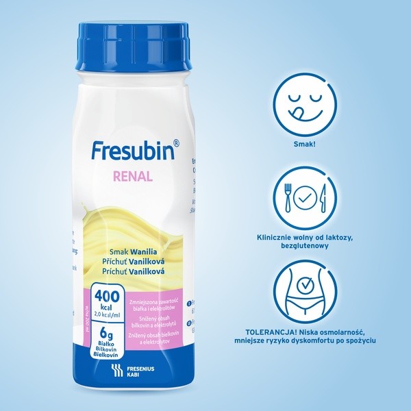 Fresubin Renal, płyn o smaku waniliowym, 4 x 200 ml