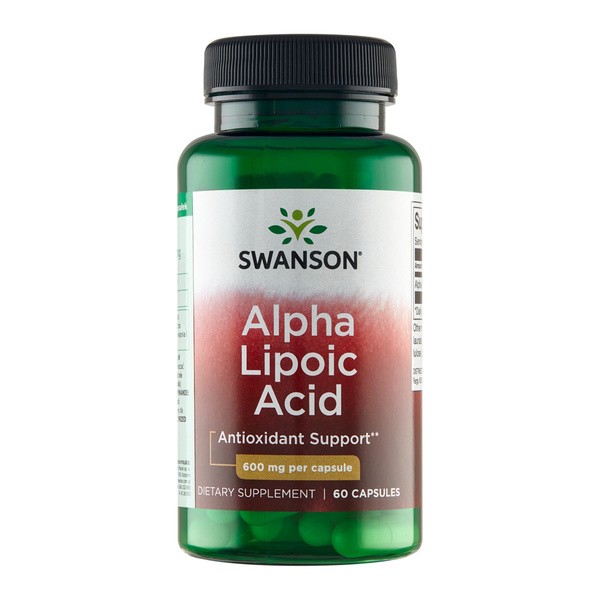Swanson ALA kwas alfa liponowy, 600 mg, kapsułki, 60 szt.