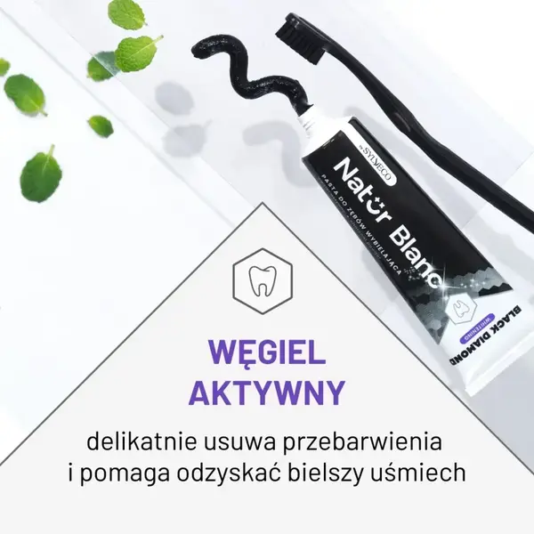 Sylveco Natur Blanc Black Diamond, wybielająca pasta do zębów, 100 ml