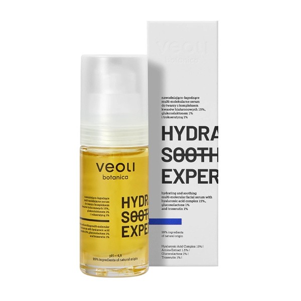 Veoli Botanica Hydra Soothing Expert, serum nawadniająco-łagodzące, 30 ml