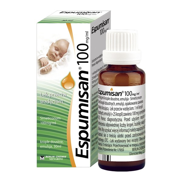 Espumisan 100 mg/ml, krople doustne, 30 ml