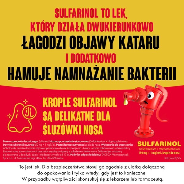 Sulfarinol, krople do nosa, 20 ml