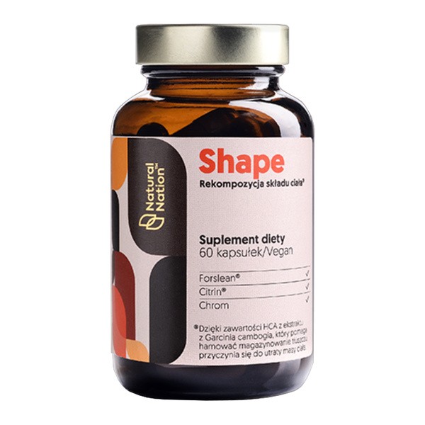 Natural Nation, Shape, kapsułki, 60 szt.