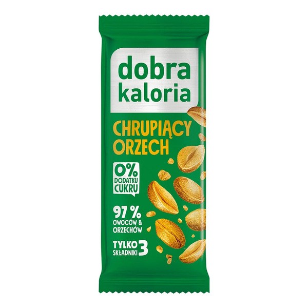Dobra Kaloria, baton chrupiący orzech, 35 g