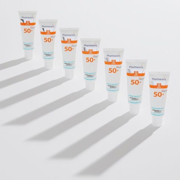Pharmaceris S Sensi Protect, codzienna emulsja ochronna z kwasem hialuronowym do twarzy i okolic oczu SPF 50+, 50 ml