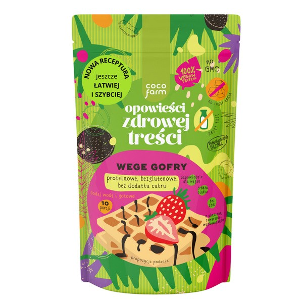 Coco Farm, Opowieści zdrowej treści, wege gofry, 345 g