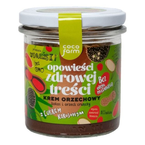 Coco Farm, Opowieści zdrowej treści, krem orzechowy, kokos i orzech crunchy, 280 g