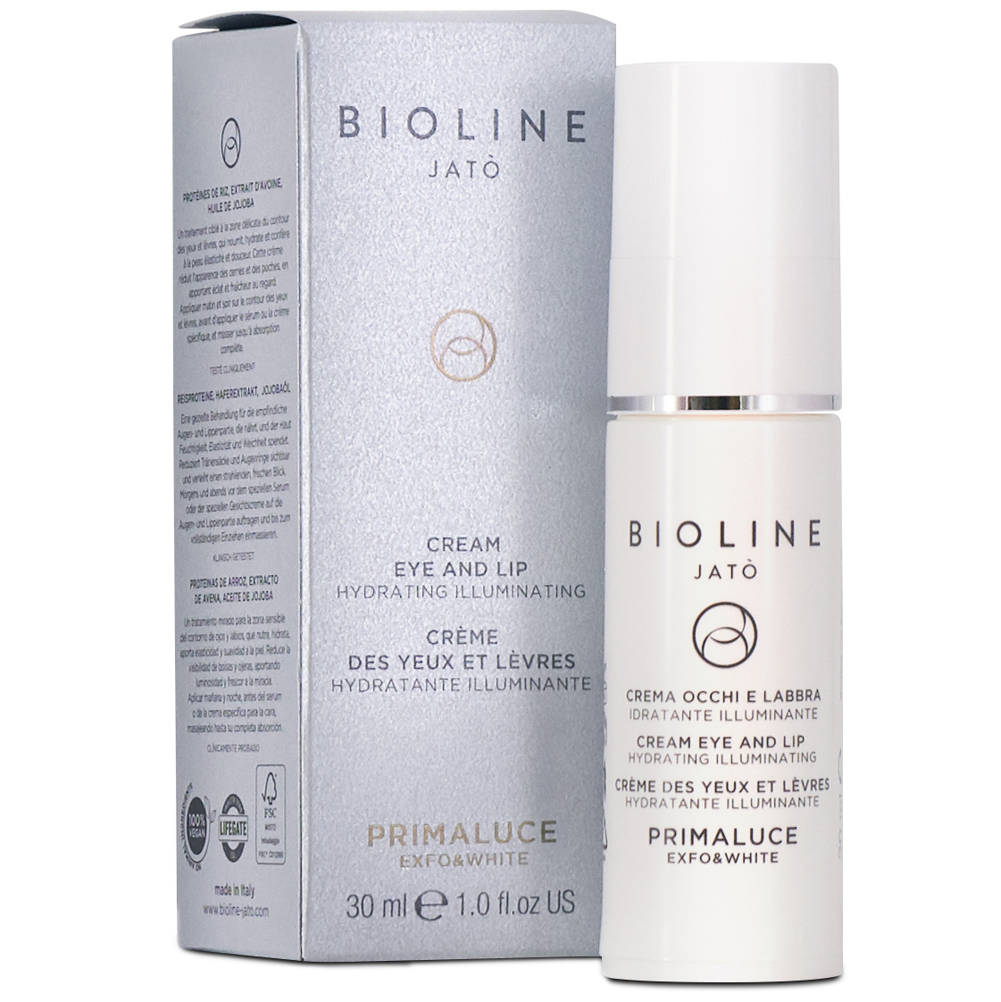 Bioline Jató Primaluce Eye and Lip Cream Hydrating Illuminating (30 ml)