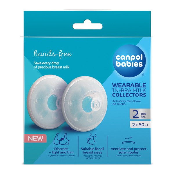 Canpol babies, kolektory muszlowe, do mleka, 2 szt.