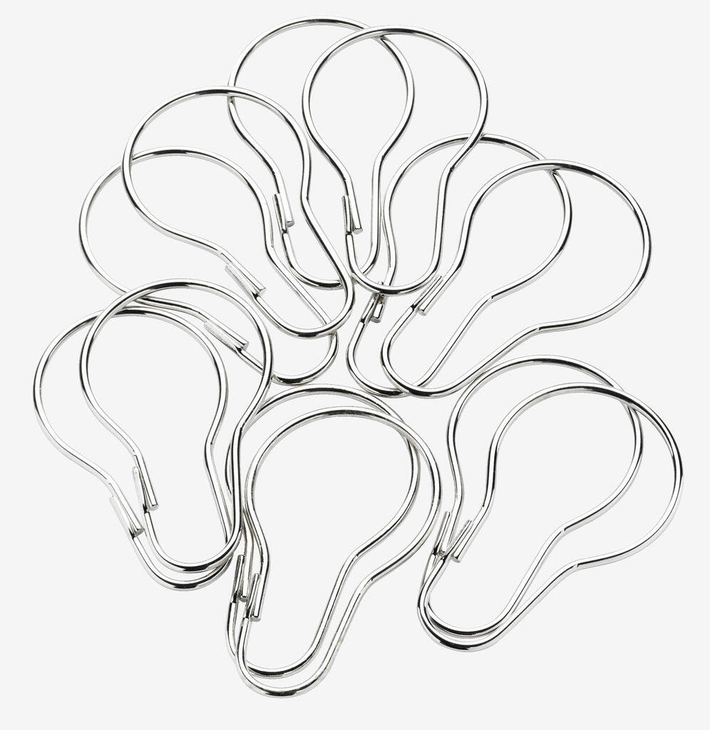 VARA Badeforhæng Ringe VARA 12 stk. Sølv