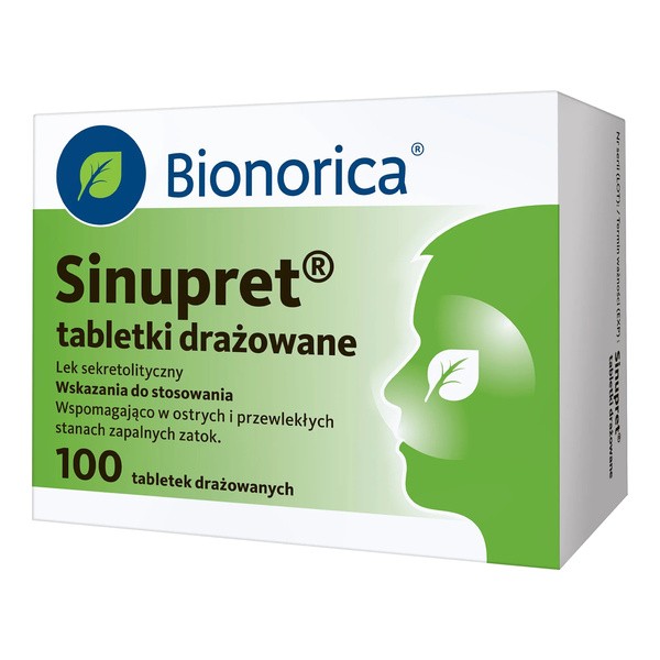 Sinupret, tabletki drażowane, 100 szt.