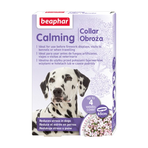 Beaphar Calming Collar, obroża relaksacyjna dla psów, 65 cm, 1 szt.