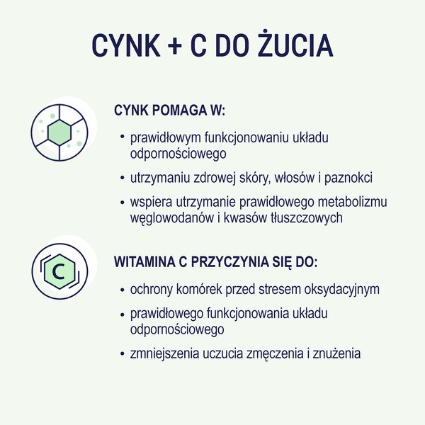 Naturell Cynk+C, tabletki do rozgryzania i żucia, 120 szt.