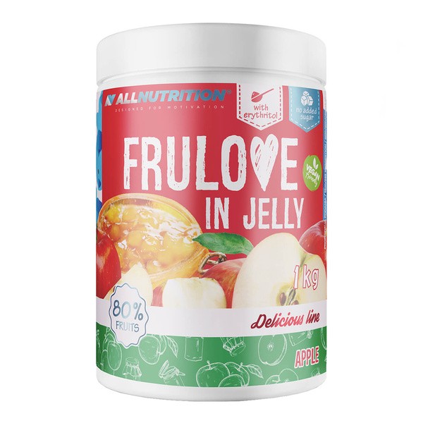 Allnutrition Frulove In Jelly Apple, frużelina jabłkowa, 1000 g