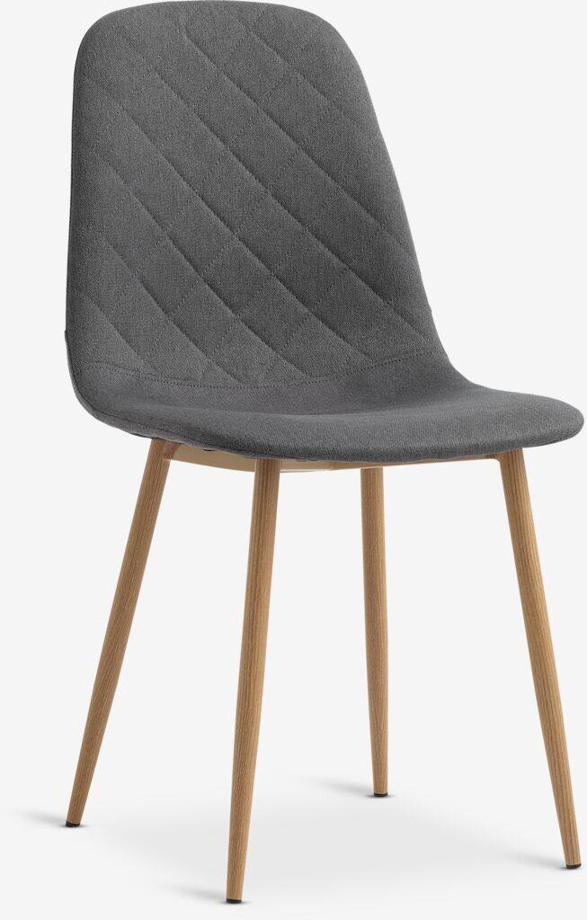 JONSTRUP Spisestuestol JONSTRUP Asfalt/Eg