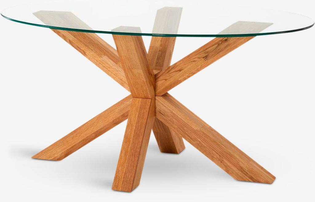 AGERBY sofabord 60x100 glas/eg